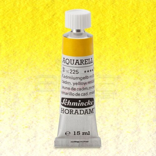 Schmincke Horadam Aquarell Tube 15ml Seri 3 Cadmium Yellow Middle 225 - 225 Cadmium Yellow Middle