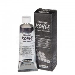 Schmincke - Schmincke Kohle Liquid Charcoal Sıvı Kömür 35ml Grape Seed Black