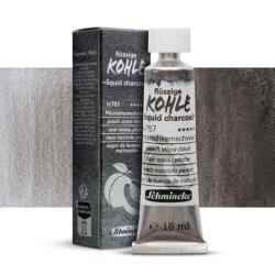 Schmincke - Schmincke Liquit Charcoal Peach Stone Black 15ml