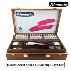 Schmincke - Schmincke Mussini Artist Ahşap Kutulu Yağlı Boya Seti 70 430