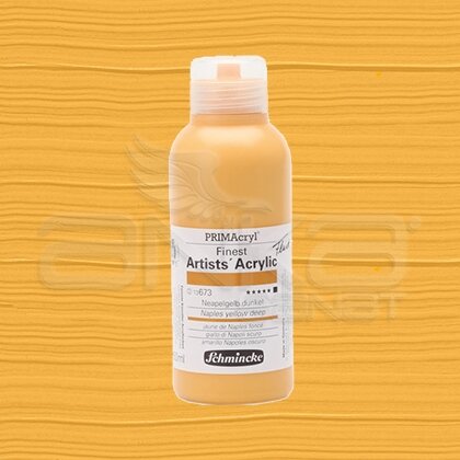 Schmincke Primacryl Akrilik Boya 250ml Seri 2 Naples Yellow Deep N:673 - 673 Naples Yellow Deep