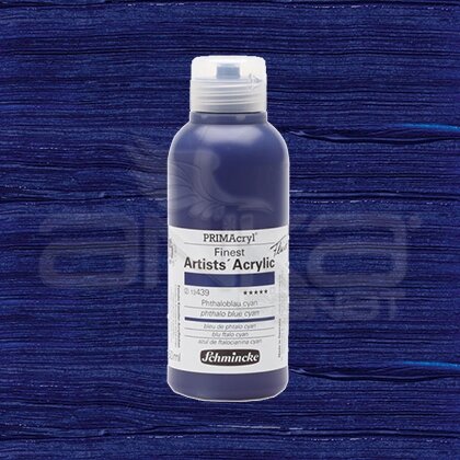 Schmincke Primacryl Akrilik Boya 250ml Seri 2 Phthalo Blue Cyan N:439 - 439 Phthalo Blue Cyan