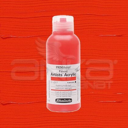 Schmincke Primacryl Akrilik Boya 250ml Seri 3 Cadmium Red Light N:317 - 317 Cadmium Red Light