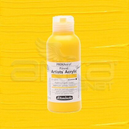 Schmincke Primacryl Akrilik Boya 250ml Seri 3 Cadmium Yellow Medium N:211 - 211 Cadmium Yellow Medium