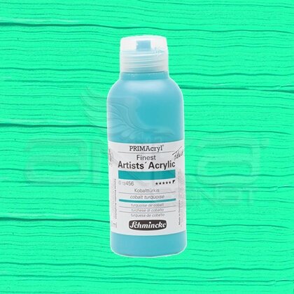 Schmincke Primacryl Akrilik Boya 250ml Seri 4 Cobalt Turquoise N:456 - 456 Cobalt Turquoise
