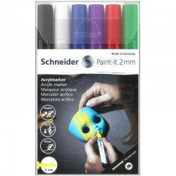Schneider Akrilik Marker Kalem 310 2mm Set 1 6lı - Thumbnail