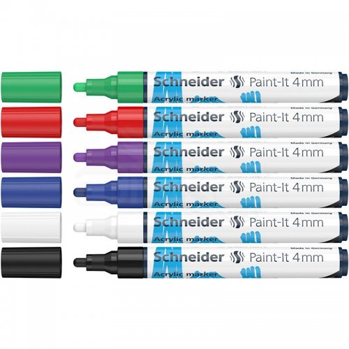 Schneider Akrilik Marker Kalem 320 4mm Set 1 6lı