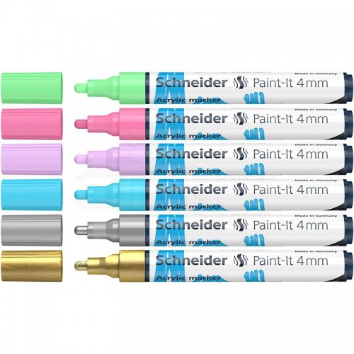 Schneider Akrilik Marker Kalem 320 4mm Set 2 6lı