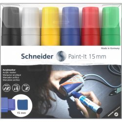 Schneider - Schneider Akrilik Marker Kalem 330 15mm Set 1 6lı