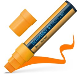 Schneider - Schneider Maxx 260 Sıvı Tebeşirli Dekoratif Markörler 5-15mm Neon Turuncu
