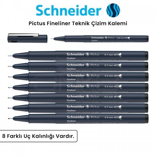 Schneider Pictus Fineliner Teknik Çizim Kalemi
