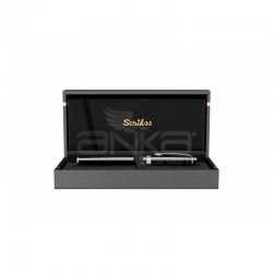 Scrikss 38 Dolma Kalem Siyah Krom - Thumbnail