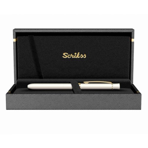 Scrikss Trio 93 Beyaz Altın Multifonksiyon Kalem