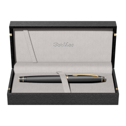 Scrikss - Scrikss Roller Kalem 350 Mat Siyah Altın