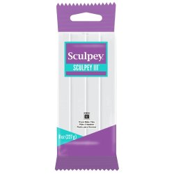 Sculpey - Sculpey III Polymer Clay 454g Beyaz