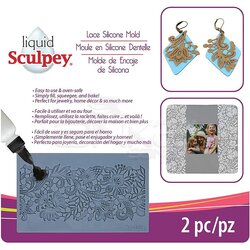 Sculpey Lace Silicone Mold Dantelli Model Kalıbı 2 Parça APM56 - Thumbnail