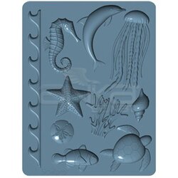 Sculpey Oven Safe Silicone Mold Sea Life 2 Parça APM61 - Thumbnail