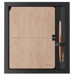 Scrikss Verona Vizon A5 Defter + F108 Bronz Tükenmez Kalem Set SD600-14 - Thumbnail