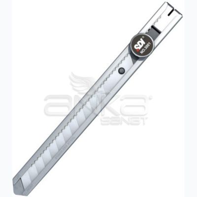 SDI Maket Bıçağı Dar Sıkıştırılmış Metal Gövde Kod:3001c