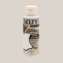 Rich - Rich Selfy Decor Vernikli Deri Boyası 120ml Beyaz