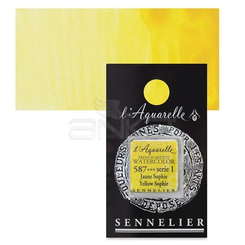 Sennelier Artist Tam Tablet Sulu Boya Yedek Seri 1 No:587 Yellow Sophie - 587 Yellow Sophie