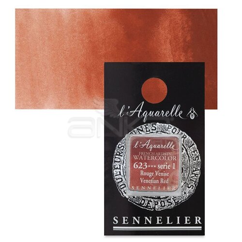 Sennelier Artist Tam Tablet Sulu Boya Yedek Seri 1 No:623 Venetian Red - 623 Venetian Red