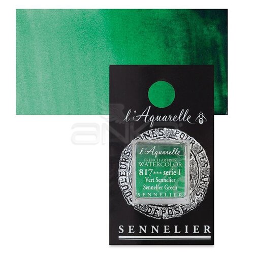 Sennelier Artist Tam Tablet Sulu Boya Yedek Seri 1 No:817 Sennelier Green - 817 Sennelier Green