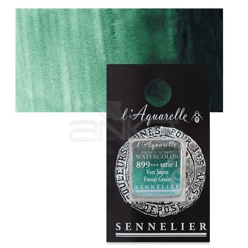 Sennelier Artist Tam Tablet Sulu Boya Yedek Seri 1 No:899 Forest Green - 899 Forest Green