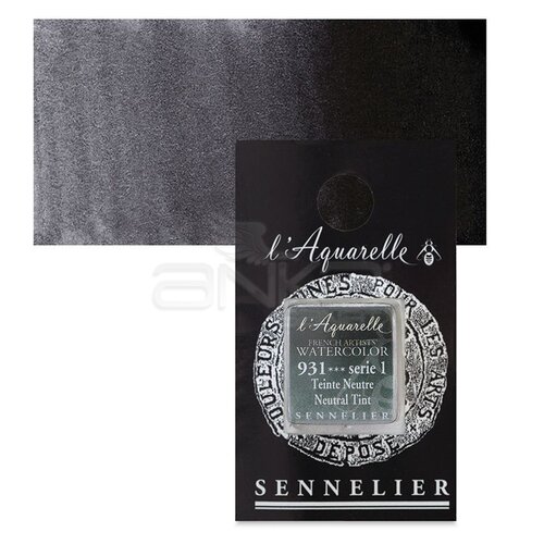 Sennelier Artist Tam Tablet Sulu Boya Yedek Seri 1 No:931 Neutral Tint - 931 Neutral Tint