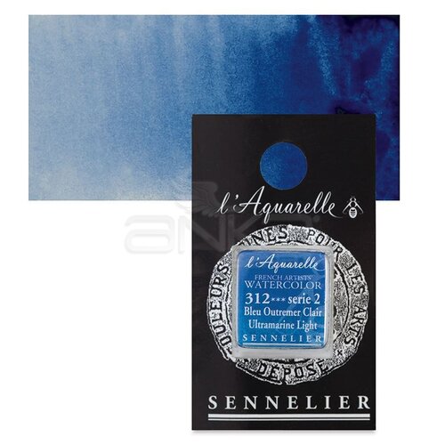 Sennelier Artist Tam Tablet Sulu Boya Yedek Seri 2 No:312 Ultramarine Light - 312 Ultramarine Light
