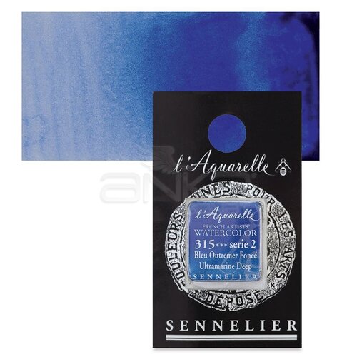 Sennelier Artist Tam Tablet Sulu Boya Yedek Seri 2 No:315 Ultramarine Deep - 315 Ultramarine Deep