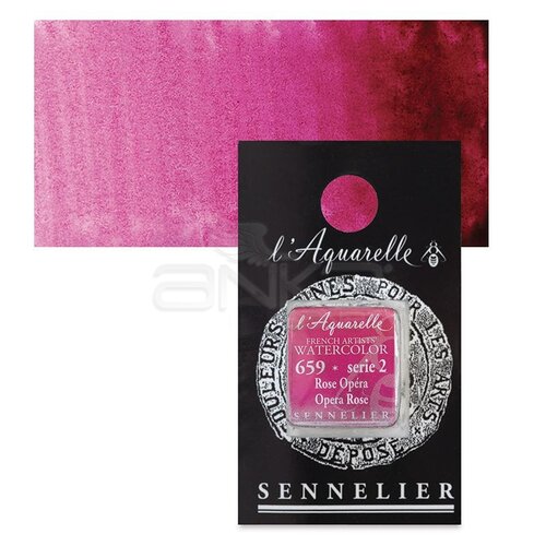 Sennelier Artist Tam Tablet Sulu Boya Yedek Seri 2 No:659 Opera Rose - 659 Opera Rose
