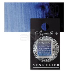 Sennelier - Sennelier Artist Tam Tablet Sulu Boya Yedek Seri 3 No:395 Blue Indanthrene