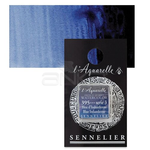 Sennelier Artist Tam Tablet Sulu Boya Yedek Seri 3 No:395 Blue Indanthrene - 395 Blue Indanthrene