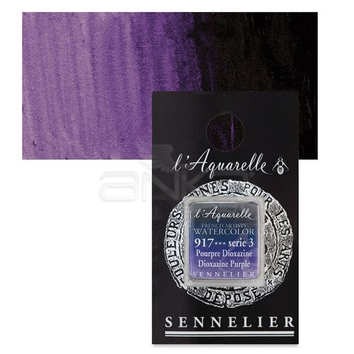 Sennelier Artist Tam Tablet Sulu Boya Yedek Seri 3 No:917 Dioxazine Purple - 917 Dioxazine Purple