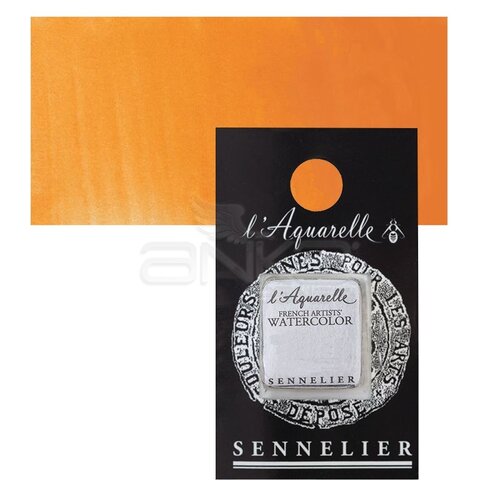 Sennelier Artist Tam Tablet Sulu Boya Yedek Seri 4 No:537 Cadmium Yellow Orange - 537 Cadmium Yellow Orange