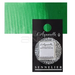 Sennelier - Sennelier Artist Tam Tablet Sulu Boya Yedek Seri 4 823 Cadmium Green Light