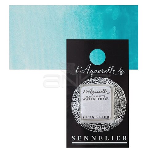 Sennelier Artist Tam Tablet Sulu Boya Yedek Seri 4 No:843 Turquoise Green - 843 Turquoise Green