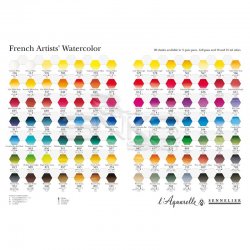 Sennelier Artists Watercolor Set Laquarelle French 12 Renk - Yarım N131613 - Thumbnail