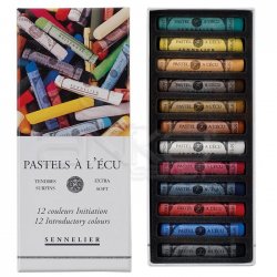 Sennelier - Sennelier Extra Soft Pastel Boya Introductory 12li Tam Boy