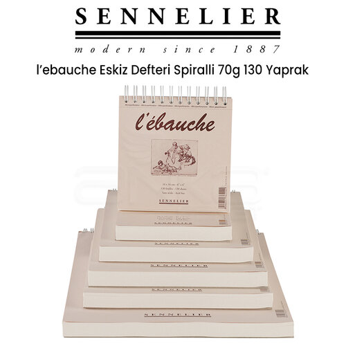 Sennelier LEbauche Eskiz Defteri Spiralli 70g 130 Yaprak