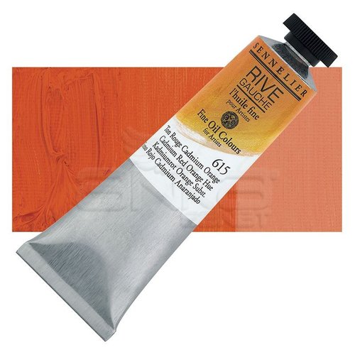 Sennelier Rive Gauche Yağlı Boya 40ml 615 Cad Red Orange Hue - 615 Cad Red Orange Hue