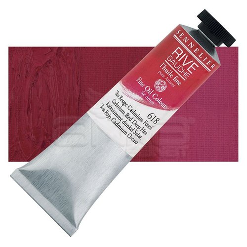 Sennelier Rive Gauche Yağlı Boya 40ml 618 Cadmium Red Deep Hue - 618 Cadmium Red Deep Hue