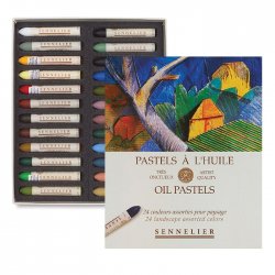 Sennelier - Sennelier Yağlı Pastel 24lü Peysage Set