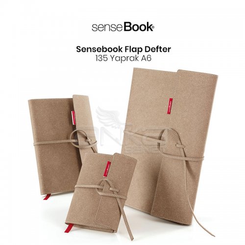 Transotype Sensebook Flap Defter 135 Yaprak A6