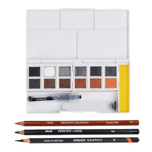 Derwent Shade And Tone Mixed Media Set 12li