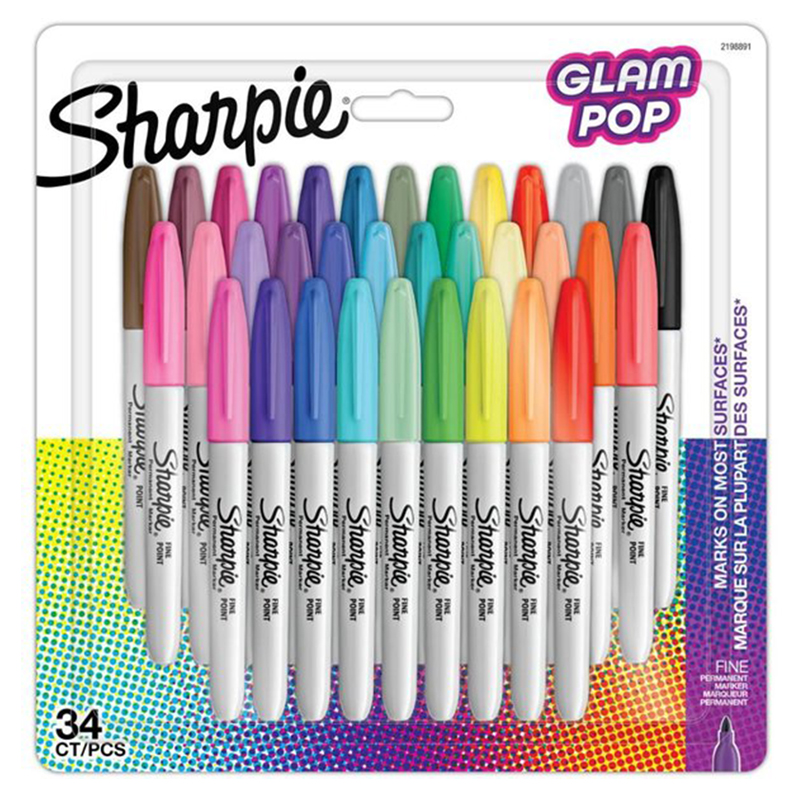 Sharpıe Fine Glam Pop Permanent Markör 34lü Set