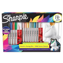 Sharpie - Sharpie Fine Markör Kumbara Hediyeli 16lı Set