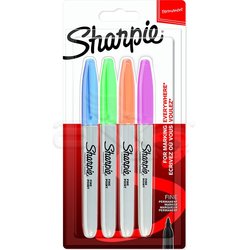 Sharpie - Sharpie Fine Point Marker Kalem 4lü Set Pastel Renkler