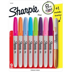 Sharpie - Sharpie Fine Point Marker Kalem 8+1 Set 1937229